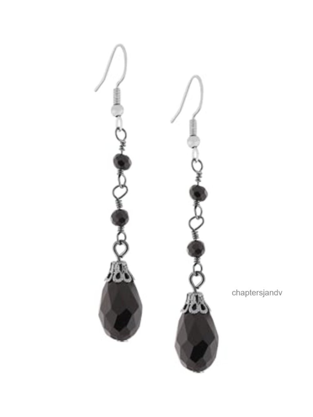 Gothic Vintage Boho Teardrop Dangle Earrings Copper Stainless Steel Crystal